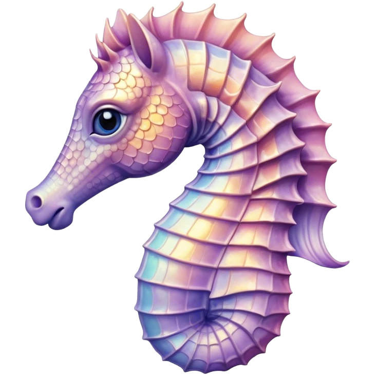 Cinematic Realistic Noble Sea Horse Portrait Emoji, Poised and graceful, with a slender, curved body and an elegantly arched neck adorned with finely detailed, shimmering scales in soft pastel hues, and gentle, focused eyes, rendered with lifelike texture and natural light; high shine, intelligent and serene, styled with an air of oceanic elegance, focused and attentive, soft glowing outline, capturing the essence of a watchful and confident sea horse that appears to drift out of the screen with effortless grace! emoji