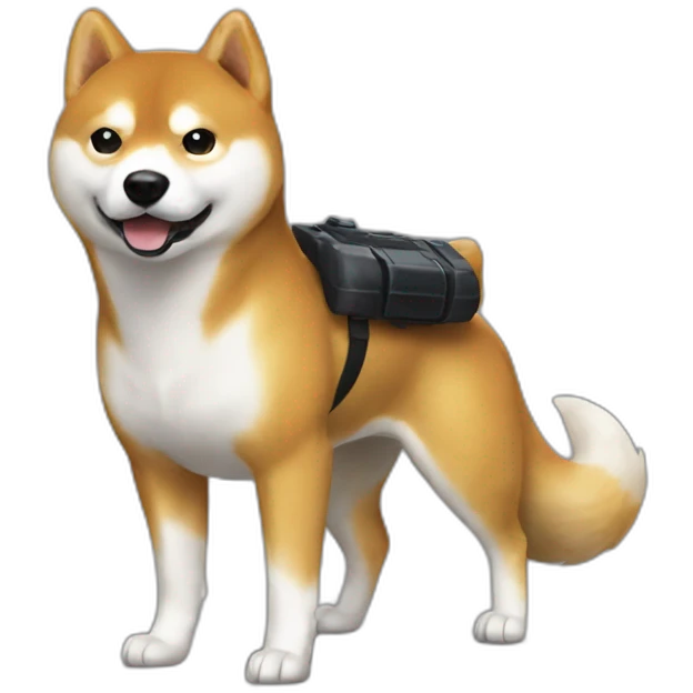 shiba iny agent 007 emoji