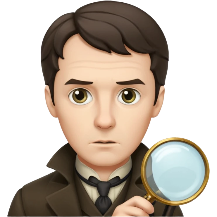 sherlock holmes holding magnifying glass emoji