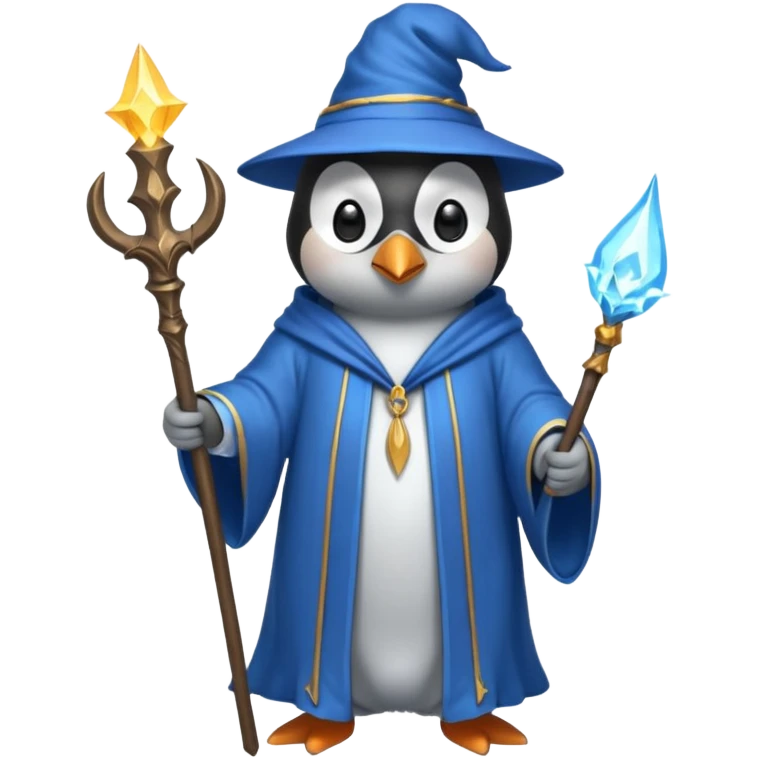 Penguin Wizard emoji