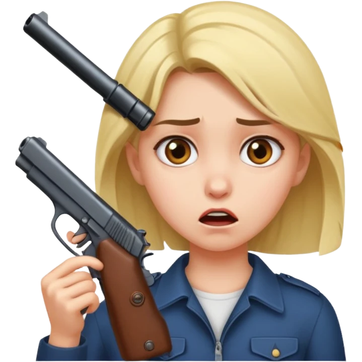 Gun to a girls head emoji