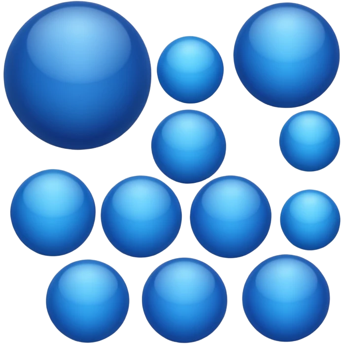 Blue balls emoji