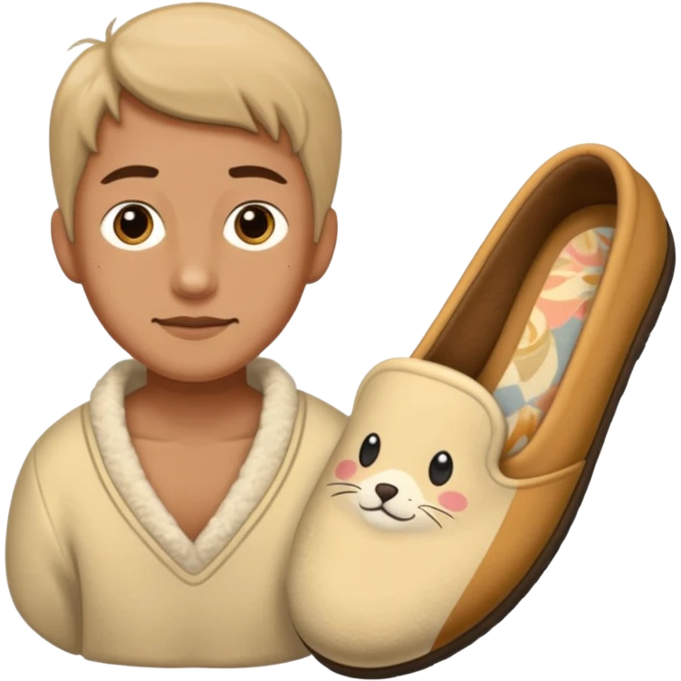 a house slipper thrown by a mother emoji