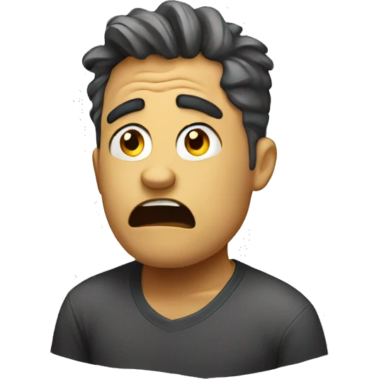 Stressed emoji