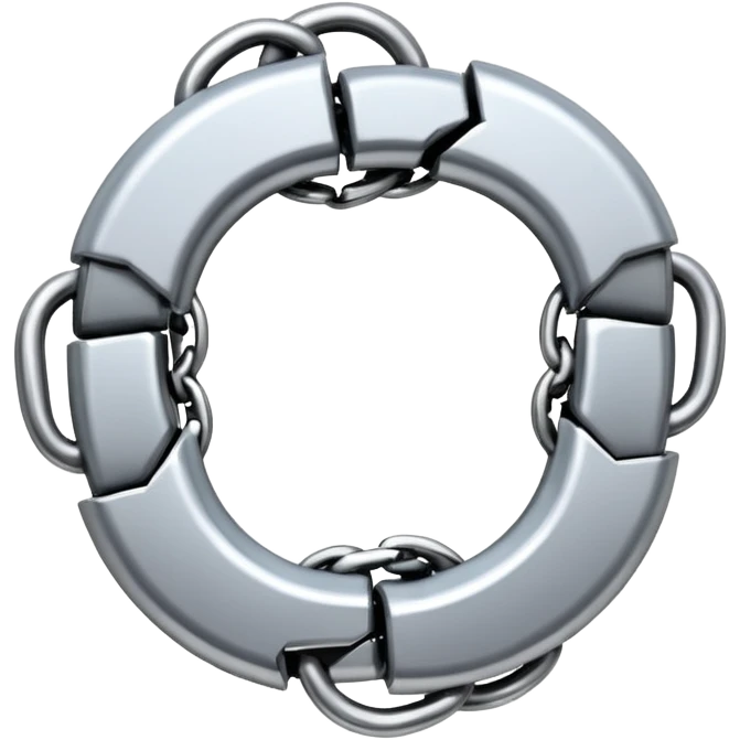 a chain breaking in half emoji