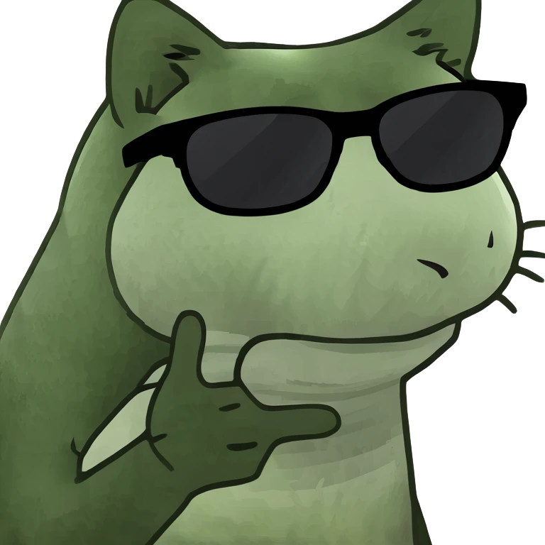 Cat with sunglasses emoji