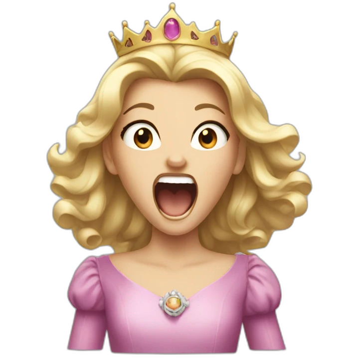 princess screaming emoji
