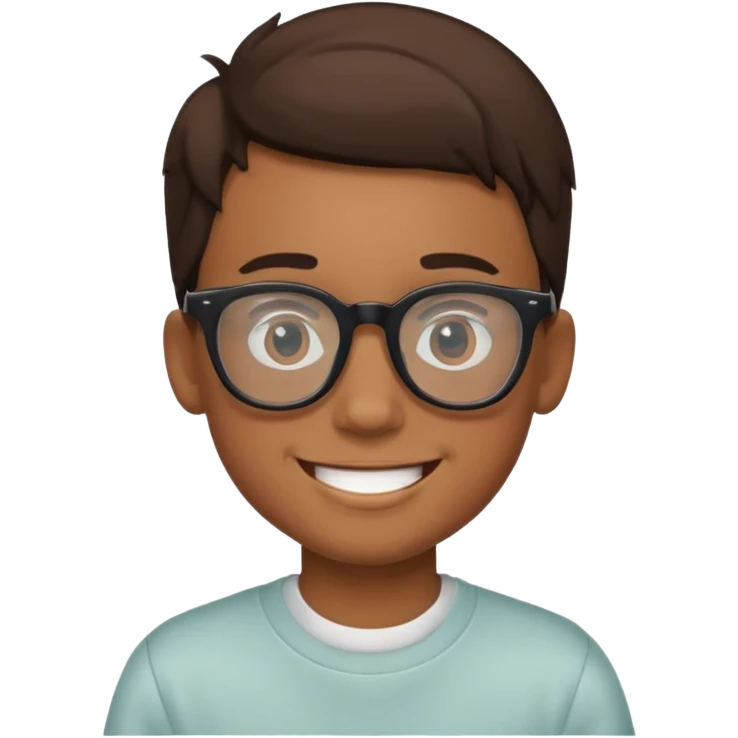 Boy with cool glasses emoji