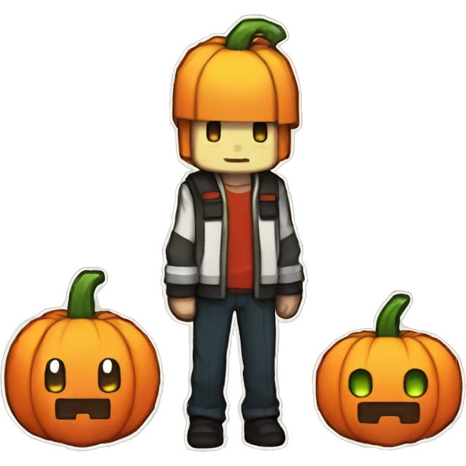 pokemon pumpkin minecraft badge medal future cute emoji