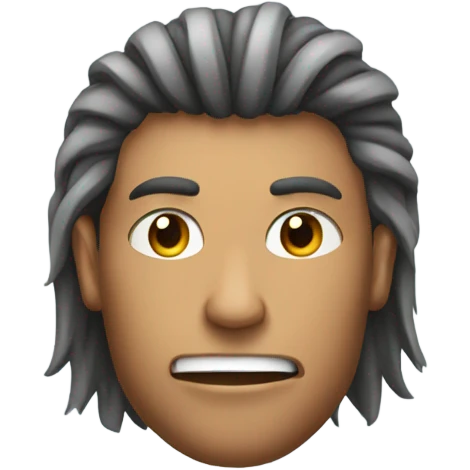 Football goal with hair on top emoji
