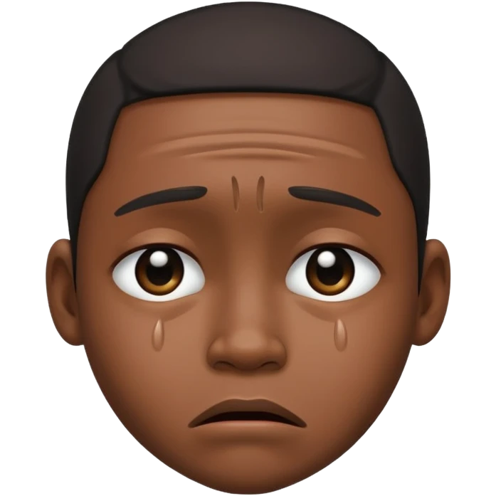 Black african slave crying emoji