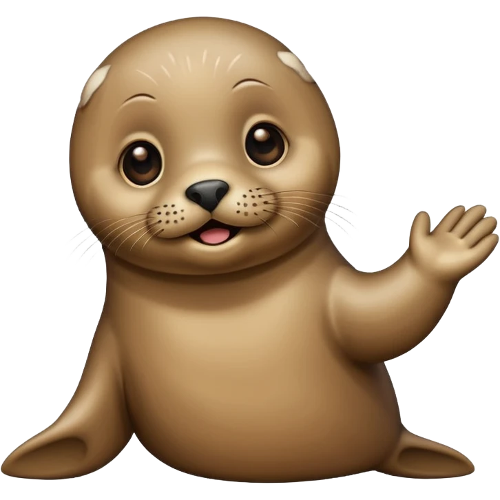 seal saying bye emoji
