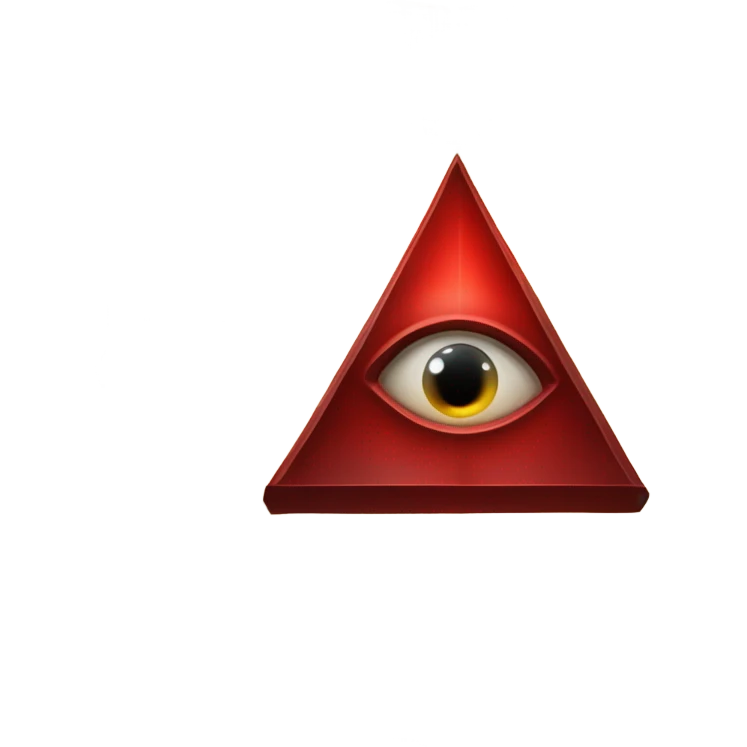 spell book that's red with eye in the middle with runes emoji