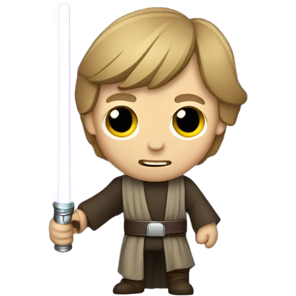 Luke skywalker purple light saber emoji