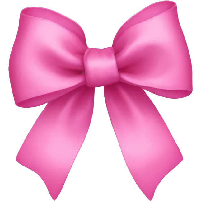 Pink bow emoji