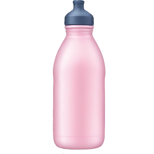 light pink water bottle  emoji