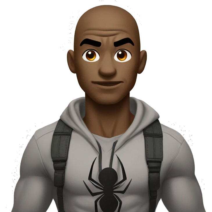 Buff Shreku spider-Man ￼ emoji