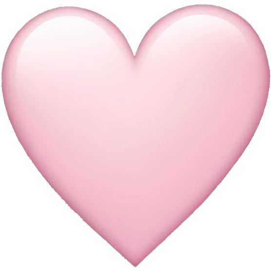 Light pink glitter heart emoji