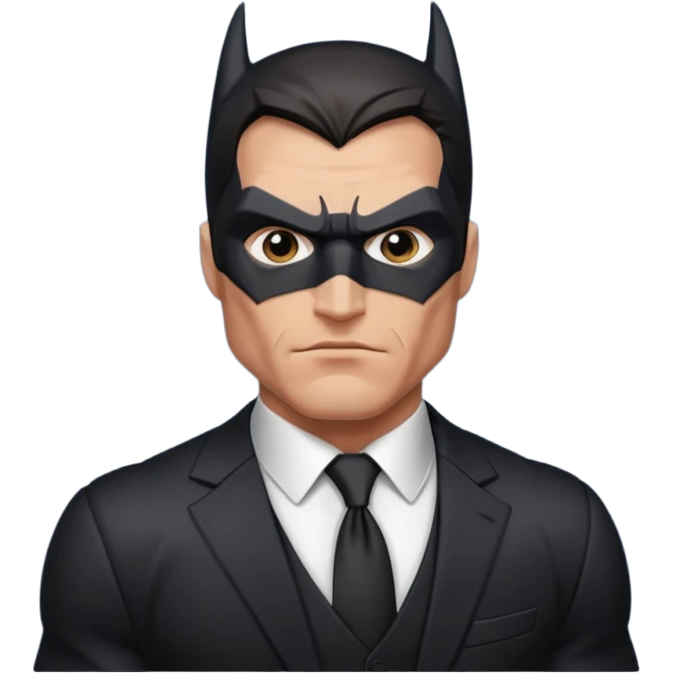 batman sem a mascara emoji