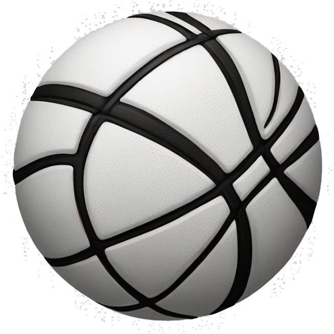 Basket ball black and White emoji