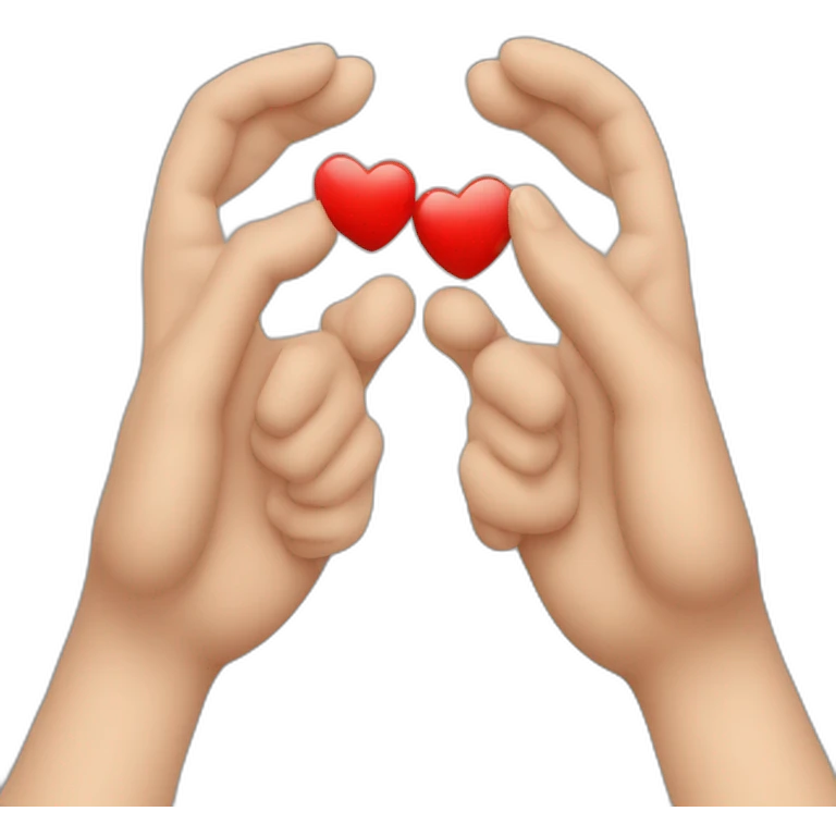 Deux mains qui font un coeur emoji