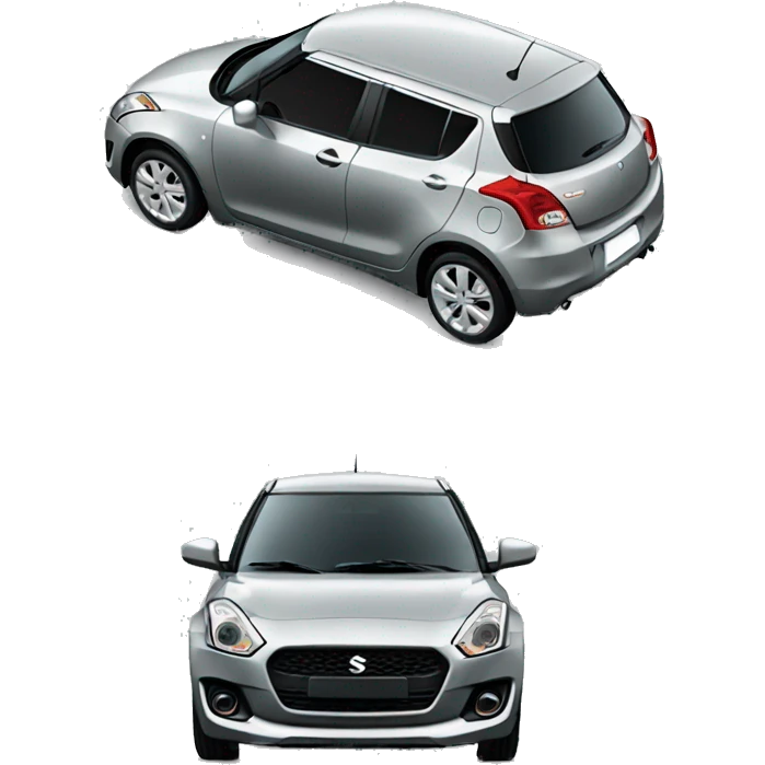 Car suzuki swift grey  emoji