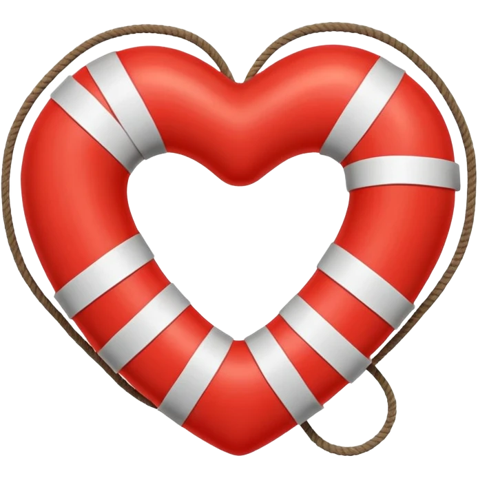 Life preserver heart emoji