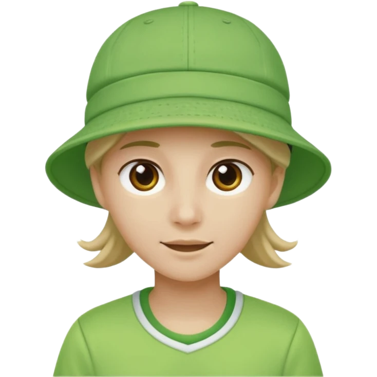 green tennis hat emoji