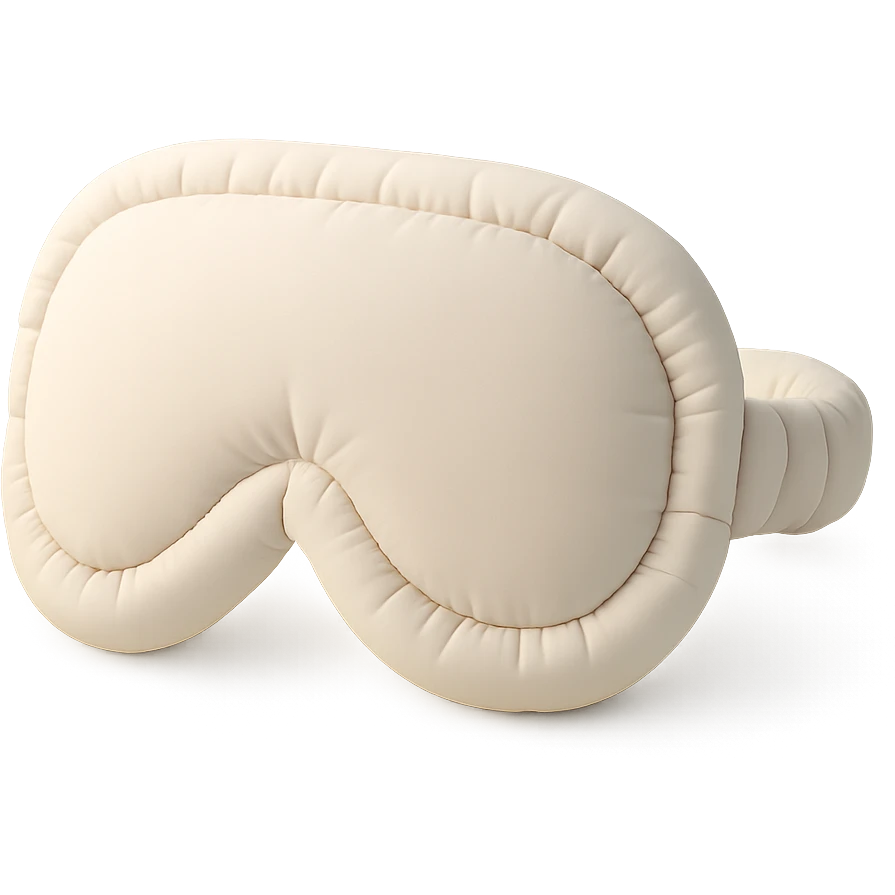 sleep eye mask in cushion style emoji