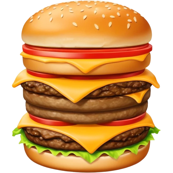 Tripple cheese burger  emoji