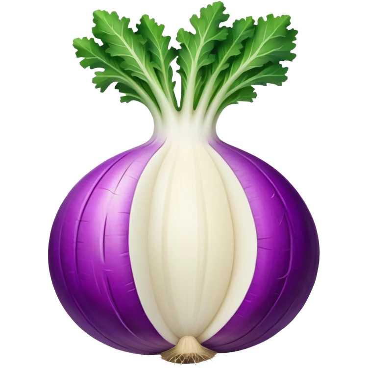 slice of turnip emoji