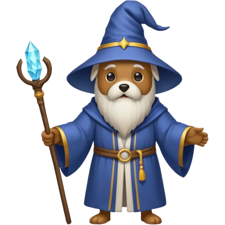 Dog wizard emoji