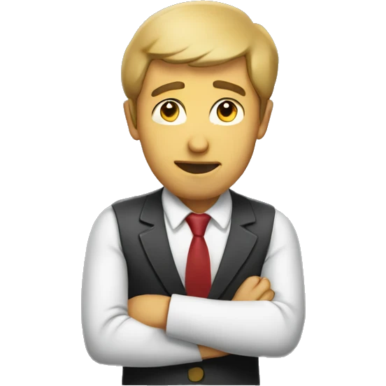 Man plotting emoji