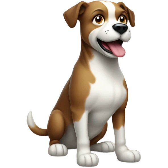 Sigma dog with a j emoji