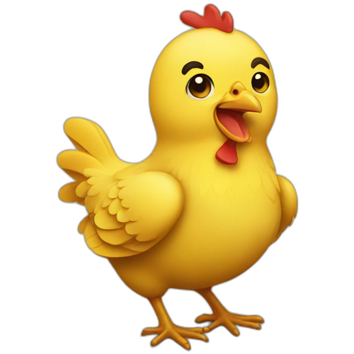yellow chicken emoji