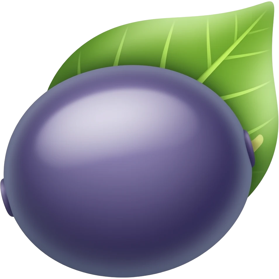 raisins mauves, sans feuille emoji