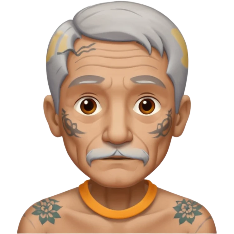 old man with tattoos emoji