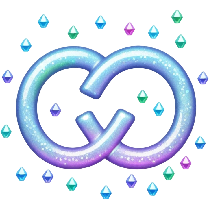 Glitter White Infinite emoji