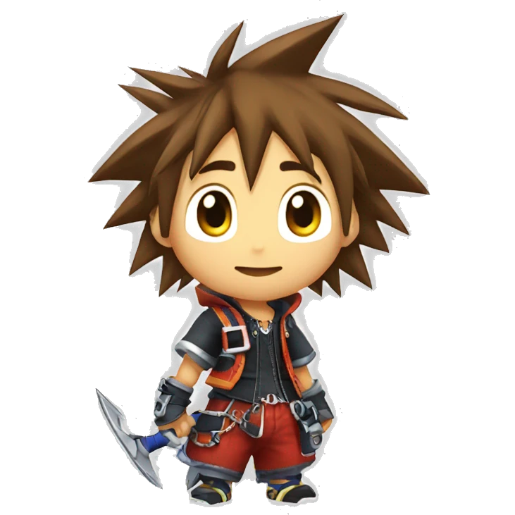 sora from kingdom hearts emoji