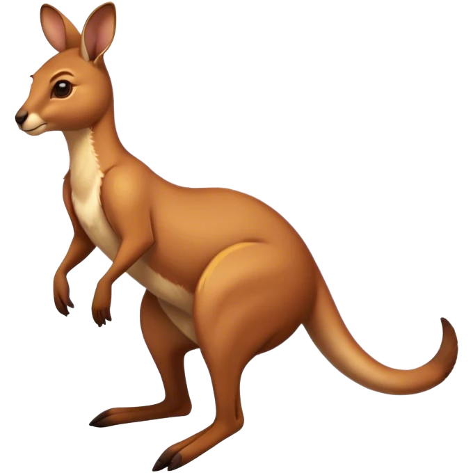 the iconic Full-body Australian Kangaroo  jump– Cinematic-realistic Australian kangaroo, jumping with powerful hind legs and a muscular tail for balance. Its reddish-brown fur glows under the golden sunlight, ears perked and eyes alert.  emoji