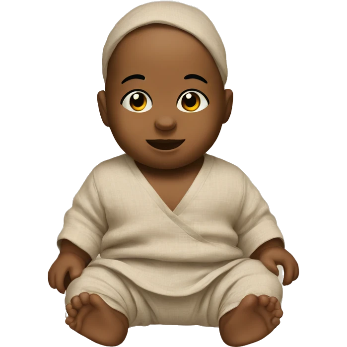 baby in a linen emoji