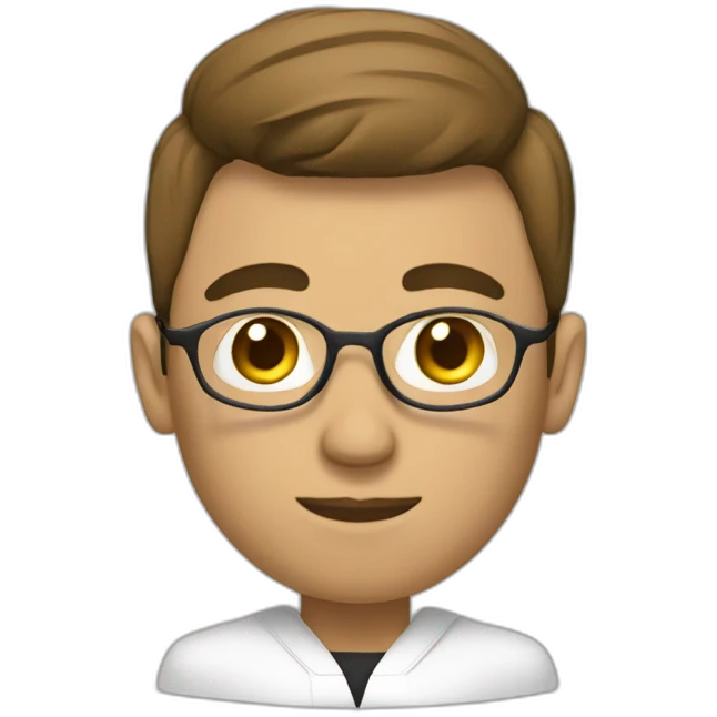 A graduate student who is writing a paper but cannot write it emoji