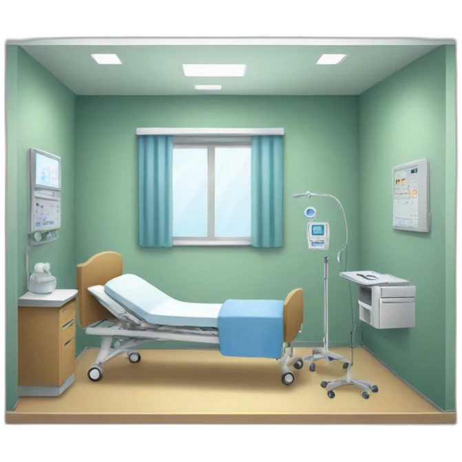hospital room emoji
