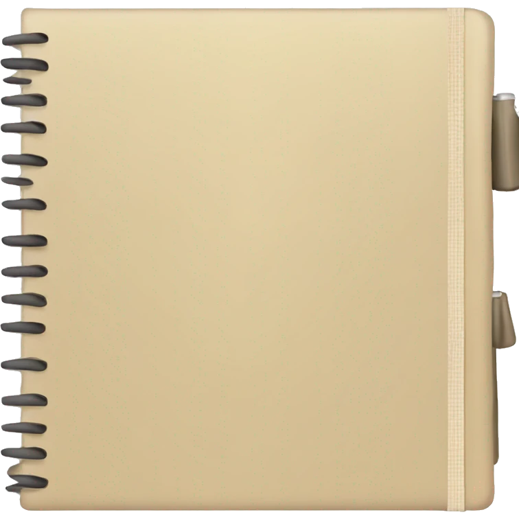 Simple beige notebook emoji