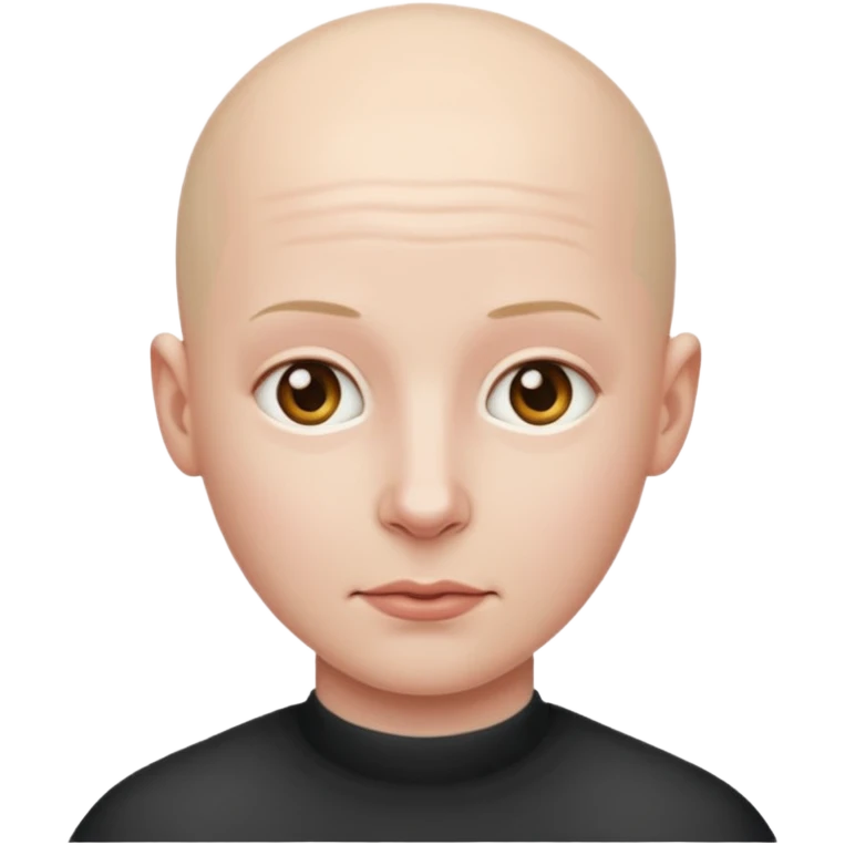 Human without hair emoji