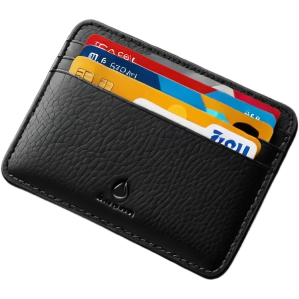Card holder – slim wallet for credit cards. emoji