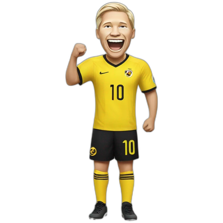 Haaland celebrating emoji