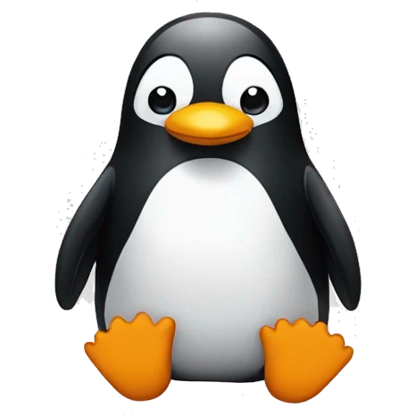Pinguin wearing thongs emoji