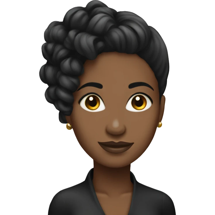 Mujer cabello negro blanca spa emoji