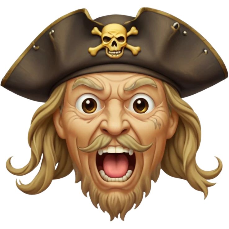 barbossa pirate screaming emoji
